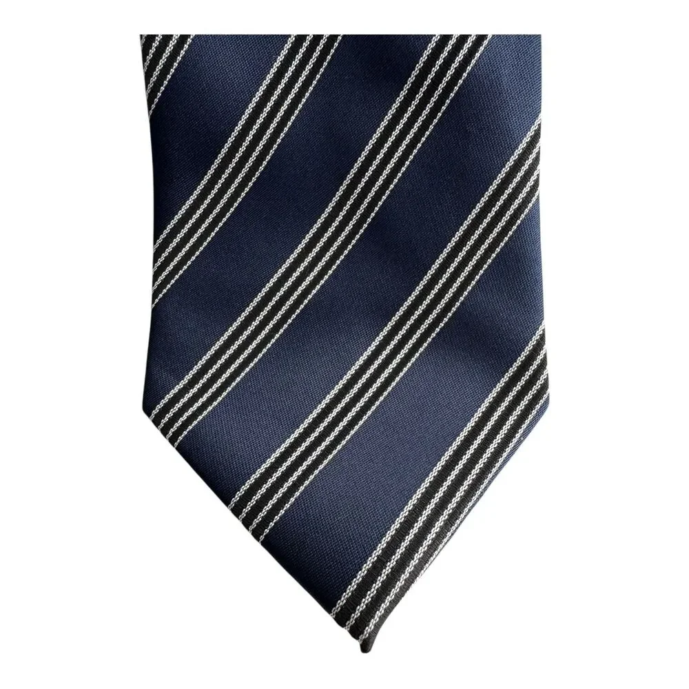 Jon Vandyke Tie Mens Classic Striped Polyester‎ Neckwear Business Formal Dress